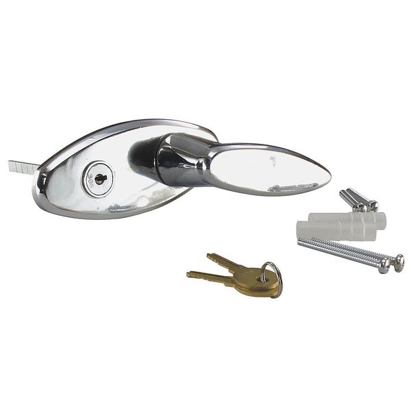 L-Handle With Lock, Blind Mount