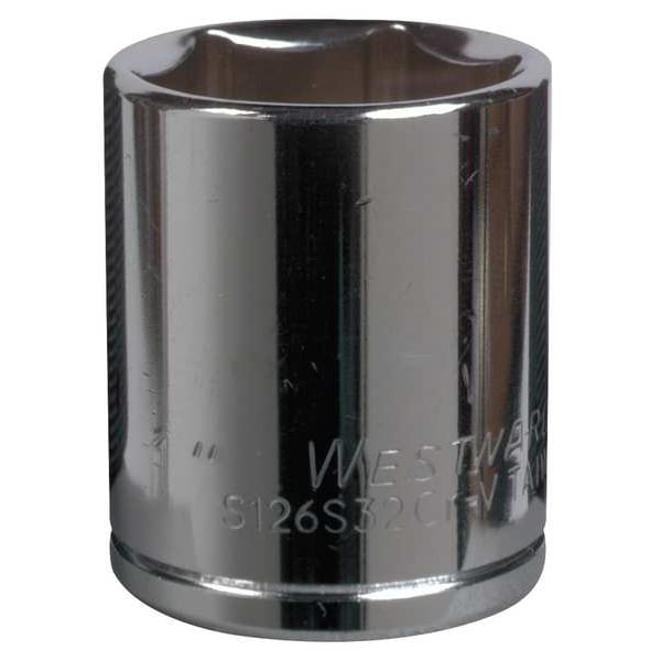 1/2 in Drive, 12mm 6 pt Metric Socket, 6 Points