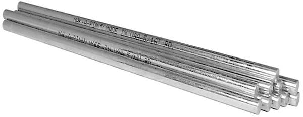 Undersized Key Stock, Carbon Steel, Zinc Plated, 12 in L, 5/16 in W, 5/16 in H, 10 PK