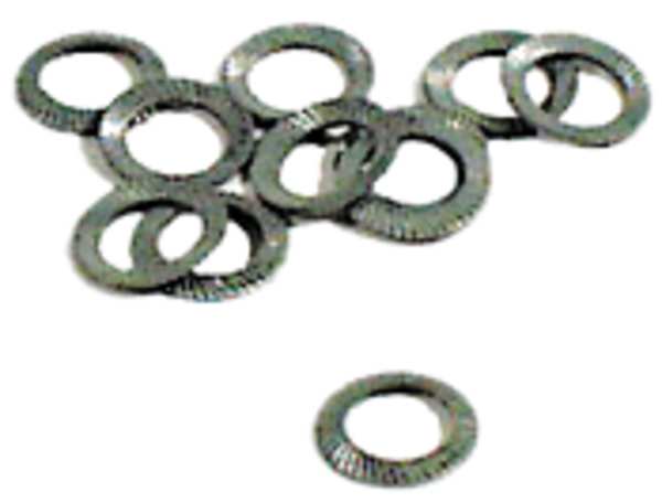 Wedge Lock Washer, Fits Bolt Size M6 Steel, Zinc Plated Finish, 100 PK