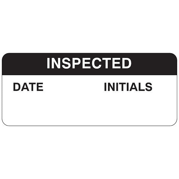 Inspection Label, 1-1/2 In. W, PK364
