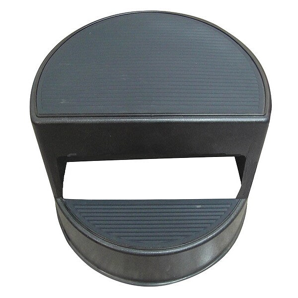 2 Steps, Plastic Step Stool, 350 lb. Load Capacity, Black