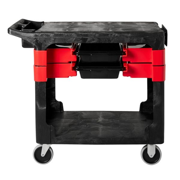 Trade Cart/Service Bench, 38 In. L, Black