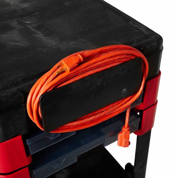Trade Cart/Service Bench, 38 In. L, Black