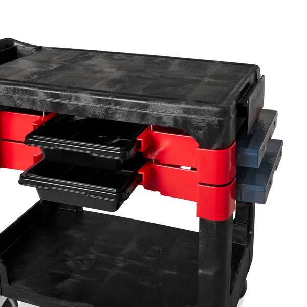 Trade Cart/Service Bench, 38 In. L, Black