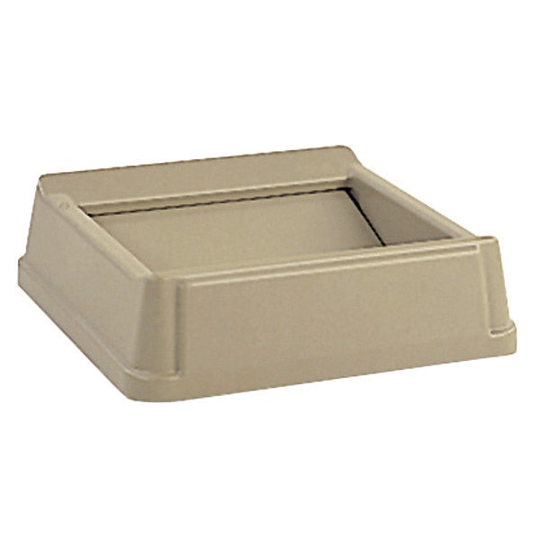 35 gal, 50 gal Swing Trash Can Lid, 20 1/4 in W/Dia, Beige, Resin, 1 Openings