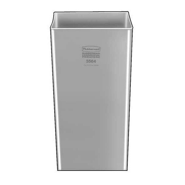 50 gal 18 5/8 in W, 34 in H, Gray