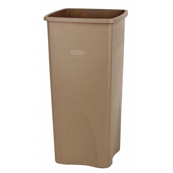 23 gal Swing Trash Can Lid, 16 in W/Dia, Black, Resin, 1 Openings