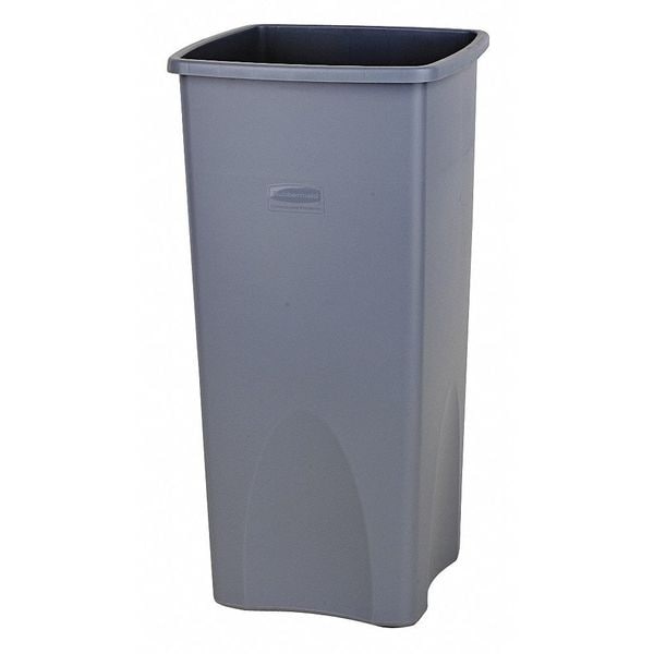 23 gal Swing Trash Can Lid, 16 in W/Dia, Beige, Resin, 1 Openings