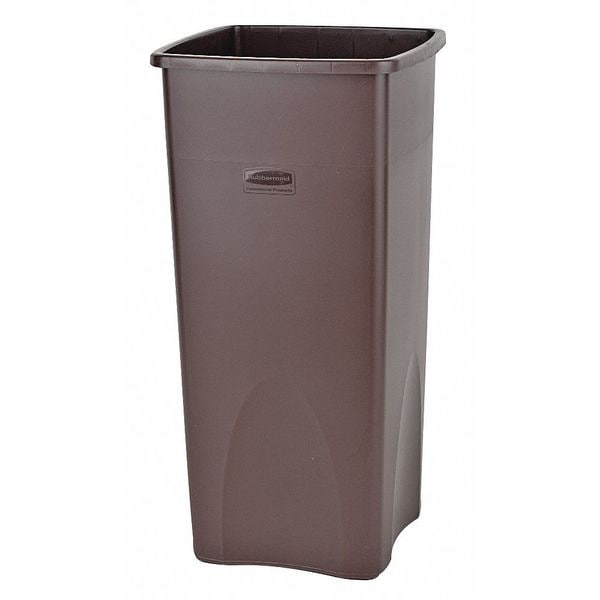 23 gal Swing Trash Can Lid, 16 in W/Dia, Beige, Resin, 1 Openings