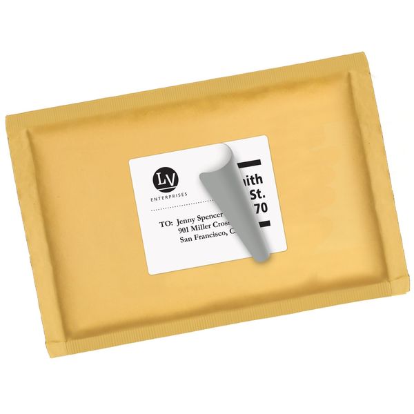 AveryÂ® Shipping Labels with TrueBlockÂ® Technology for Laser Printers 5164, 3-1/3