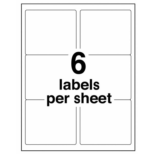 AveryÂ® Shipping Labels with TrueBlockÂ® Technology for Laser Printers 5164, 3-1/3