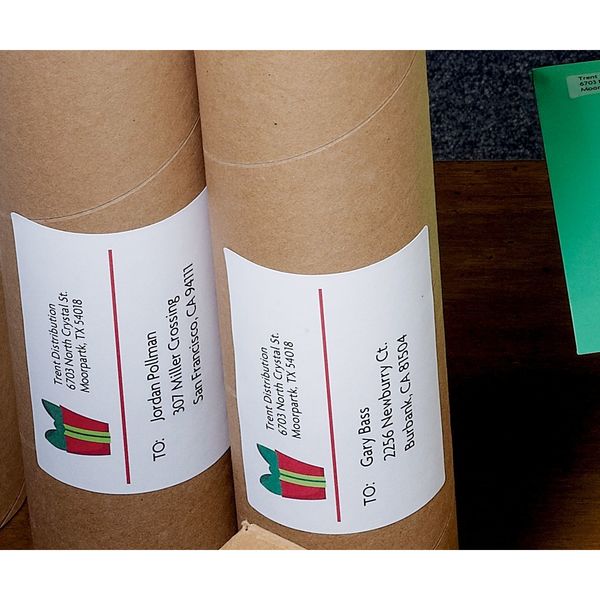 AveryÂ® Shipping Labels with TrueBlockÂ® Technology for Laser Printers 5168, 3-1/2