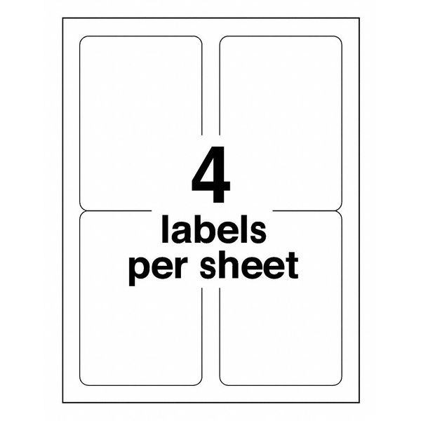 AveryÂ® Shipping Labels with TrueBlockÂ® Technology for Laser Printers 5168, 3-1/2