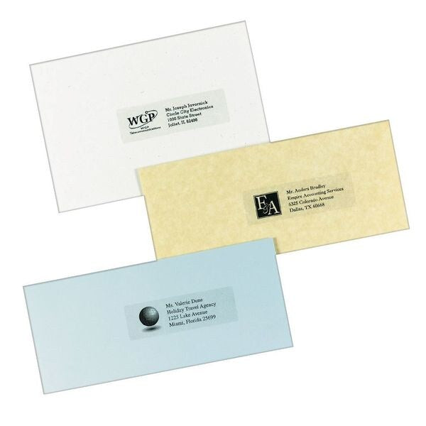 AveryÂ® Clear Easy PeelÂ® Address Labels for Laser Printers 5662, 1-1/3