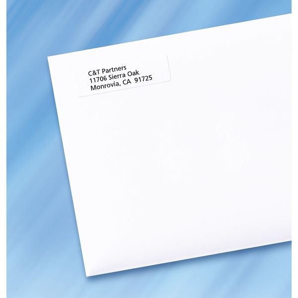 AveryÂ® Easy PeelÂ® Return Address Labels for Laser Printers 5167, 1/2