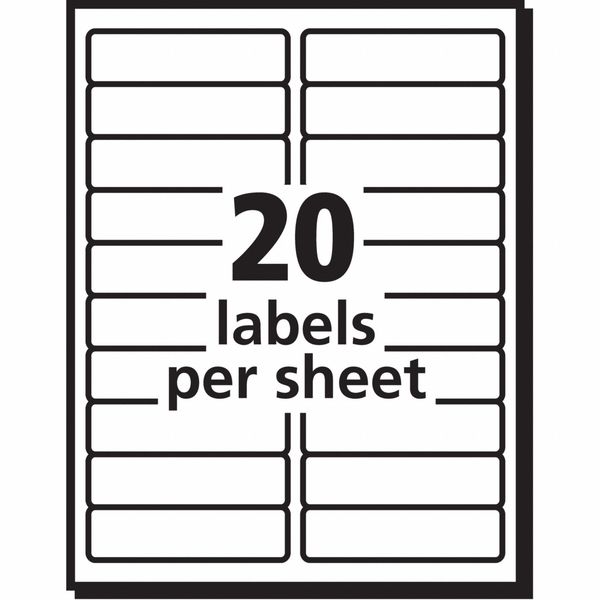 AveryÂ® Easy PeelÂ® Address Labels for Laser Printers 5161Â®, 1