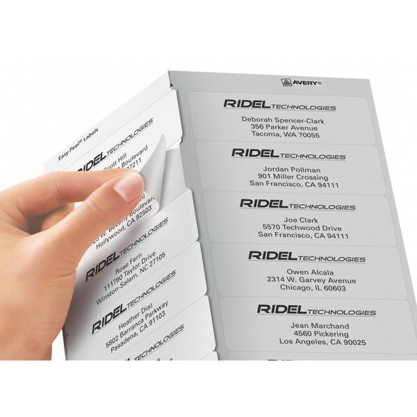 AveryÂ® Easy PeelÂ® Address Labels for Laser Printers 5162Â®, 1-1/3