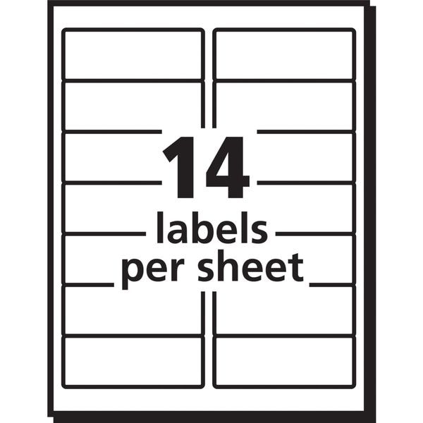 AveryÂ® Easy PeelÂ® Address Labels for Laser Printers 5162Â®, 1-1/3