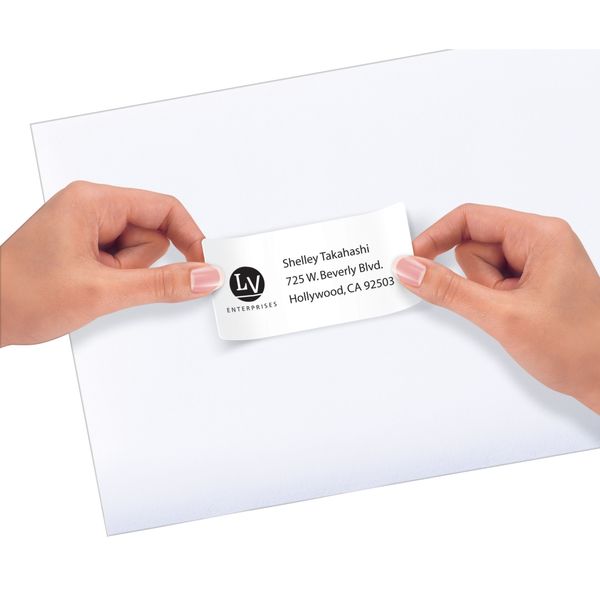 AveryÂ® Repositionable Shipping Labels for Laser Printers 55163, 2