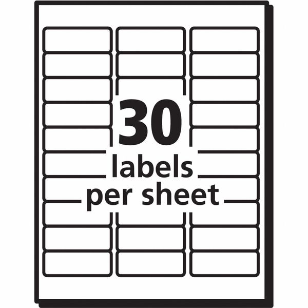AveryÂ® WeatherProofâ¢ Mailing Labels with TrueBlockÂ® Technology for Laser Printers 5520, 1