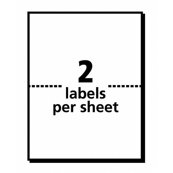 AveryÂ® Internet Shipping Labels with TrueBlockÂ® Technology for Inkjet Printers 8126, 5-1/2