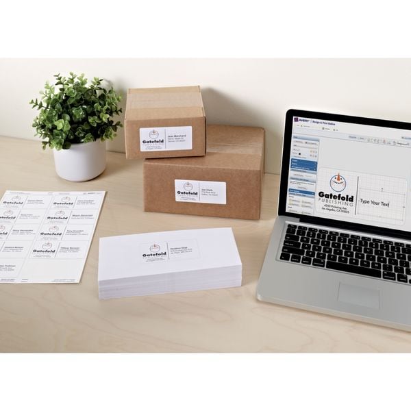 AveryÂ® Shipping Labels with TrueBlockÂ® Technology for Inkjet Printers 8463, 2