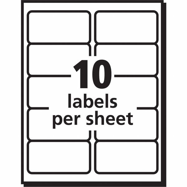 AveryÂ® Shipping Labels with TrueBlockÂ® Technology for Inkjet Printers 8463, 2