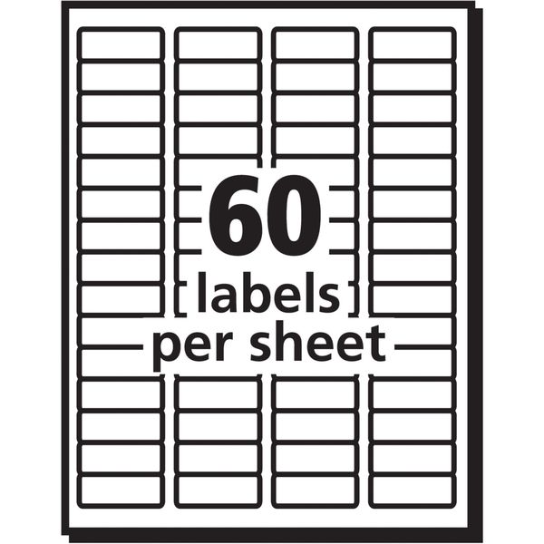 AveryÂ® Easy PeelÂ® Return Address Labels for Inkjet Printers 8195, 2/3