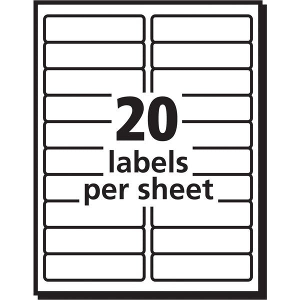 AveryÂ® Easy PeelÂ® Address Labels for Inkjet Printers 8461, 1