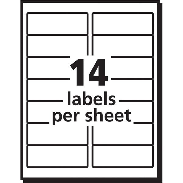 AveryÂ® Easy PeelÂ® Address Labels for Inkjet Printers 8462, 1-1/3