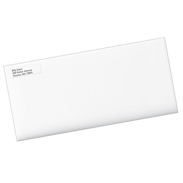 AveryÂ® Clear Easy PeelÂ® Return Address Labels for Inkjet Printers 8667, 1/2