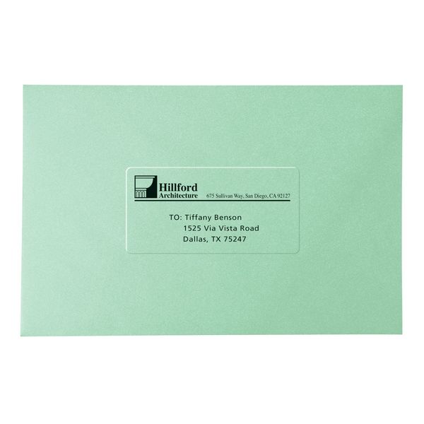 AveryÂ® Clear Easy PeelÂ® Address Labels for Inkjet Printers 8662, 1-1/3
