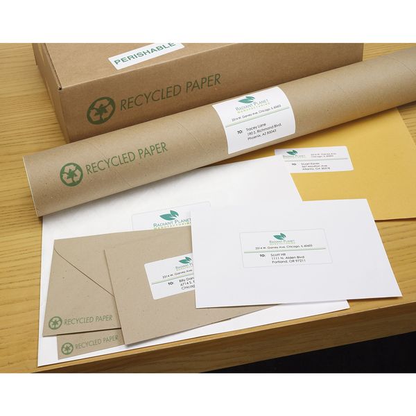 AveryÂ® EcoFriendly Shipping Labels 48464, 3-1/3