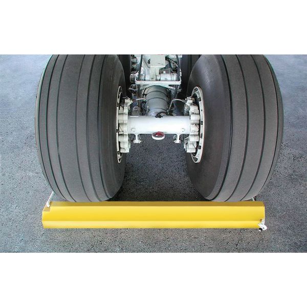 Airplane Chock, 6 In, Urethane, Ylw, PR
