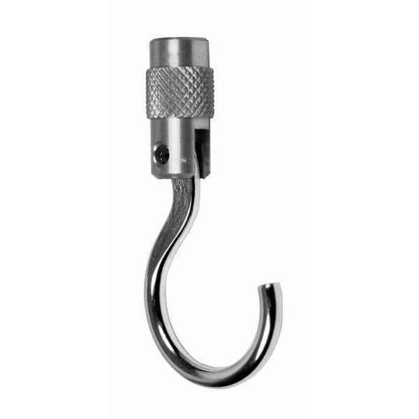 Aluminum Large Hook, 20 lb Cap, M6 thread