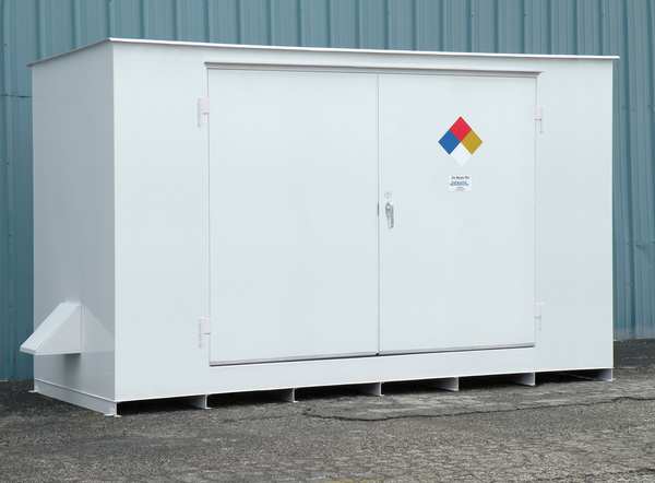 Storage Building, 12x55 Gal. Cap, White