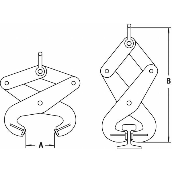 Steel Rail Tong, 2 Tons