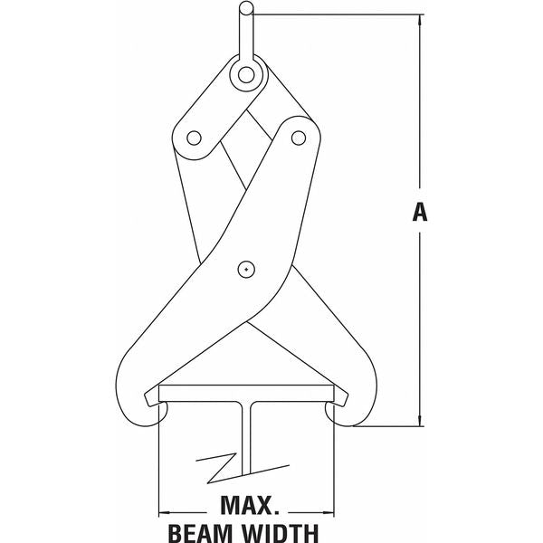 Steel Beam Tong, 1 Ton