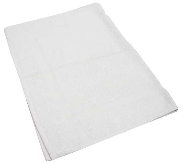 Bath Mat, 20x30 In., White, PK12