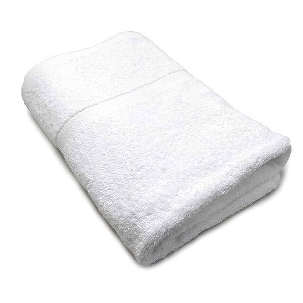 Bath Towel, 27x50 In, White, PK12