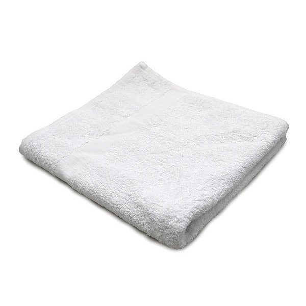 Bath Towel, 24x48 In., White, PK12