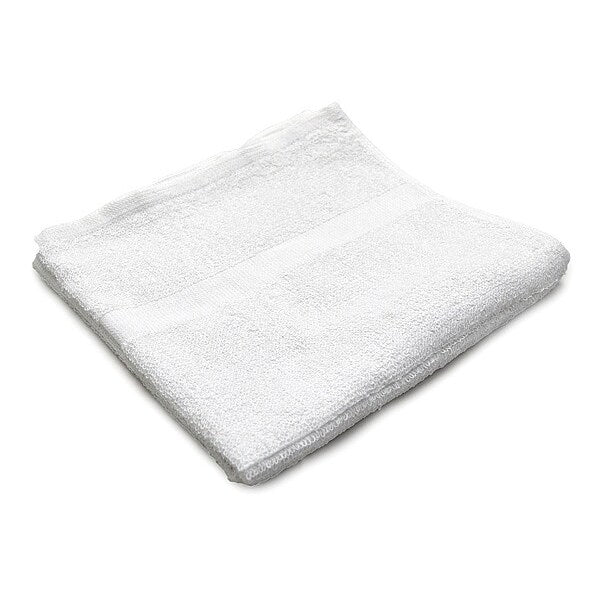 Bath Towel, 24x50 In., White, PK12