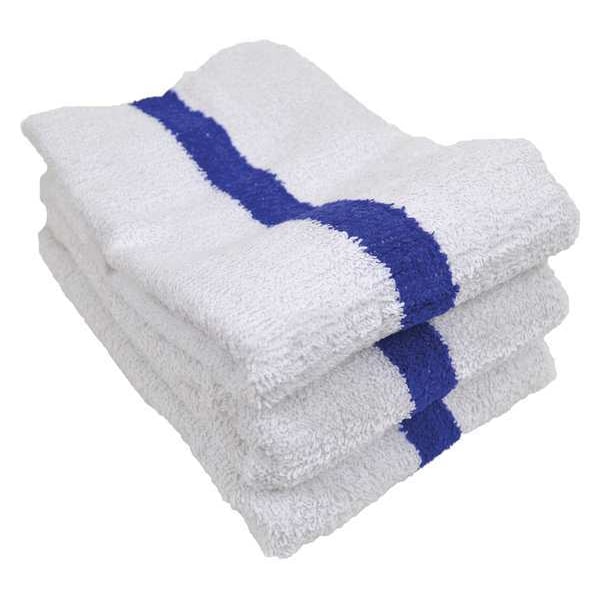 Pool Towel, 20x40 In., Striped, PK12