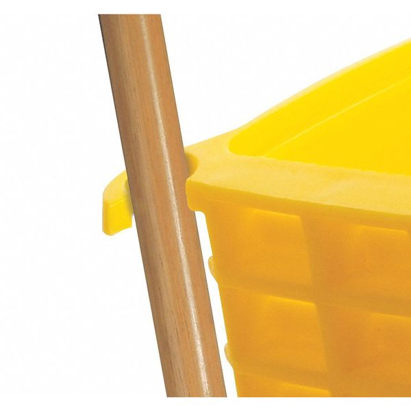 8 3/4 gal WaveBrake Side Press Mop Bucket and Wringer, Blue, Polypropylene