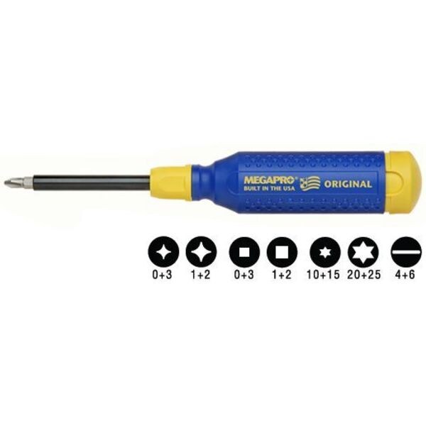 Phillips, Square, Star, Slot Bit 8 1/2 in, Drive Size: 1/4 in , Num. of pieces:8