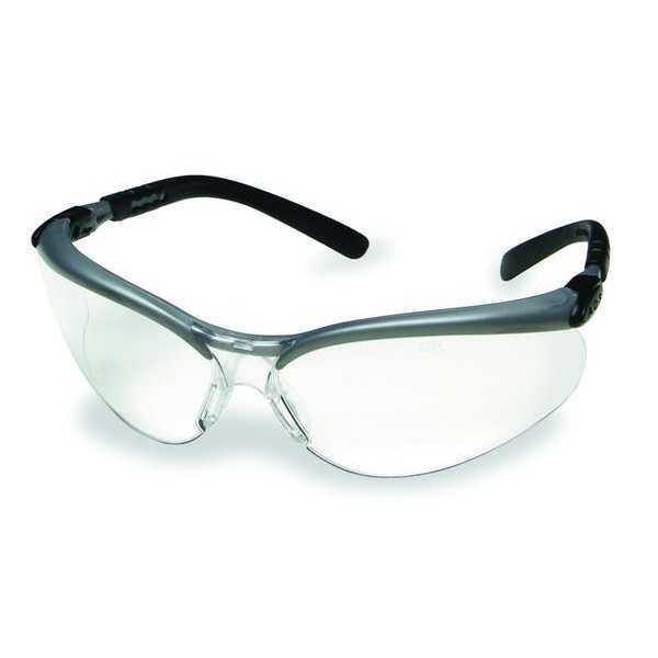 Safety Glasses, Wraparound Clear Polycarbonate Lens, Anti-Fog, Scratch-Resistant