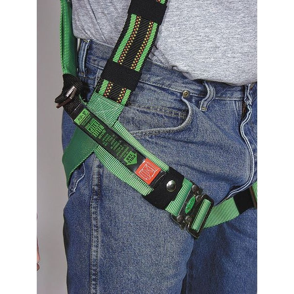 Suspension Trauma Relief Strap, For Gen Purpose Harnesses, 400 lb Capacity, One Size, Black/Orange