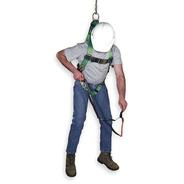 Suspension Trauma Relief Strap, For Gen Purpose Harnesses, 400 lb Capacity, One Size, Black/Orange