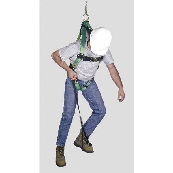 Suspension Trauma Relief Strap, For Gen Purpose Harnesses, 400 lb Capacity, One Size, Black/Orange